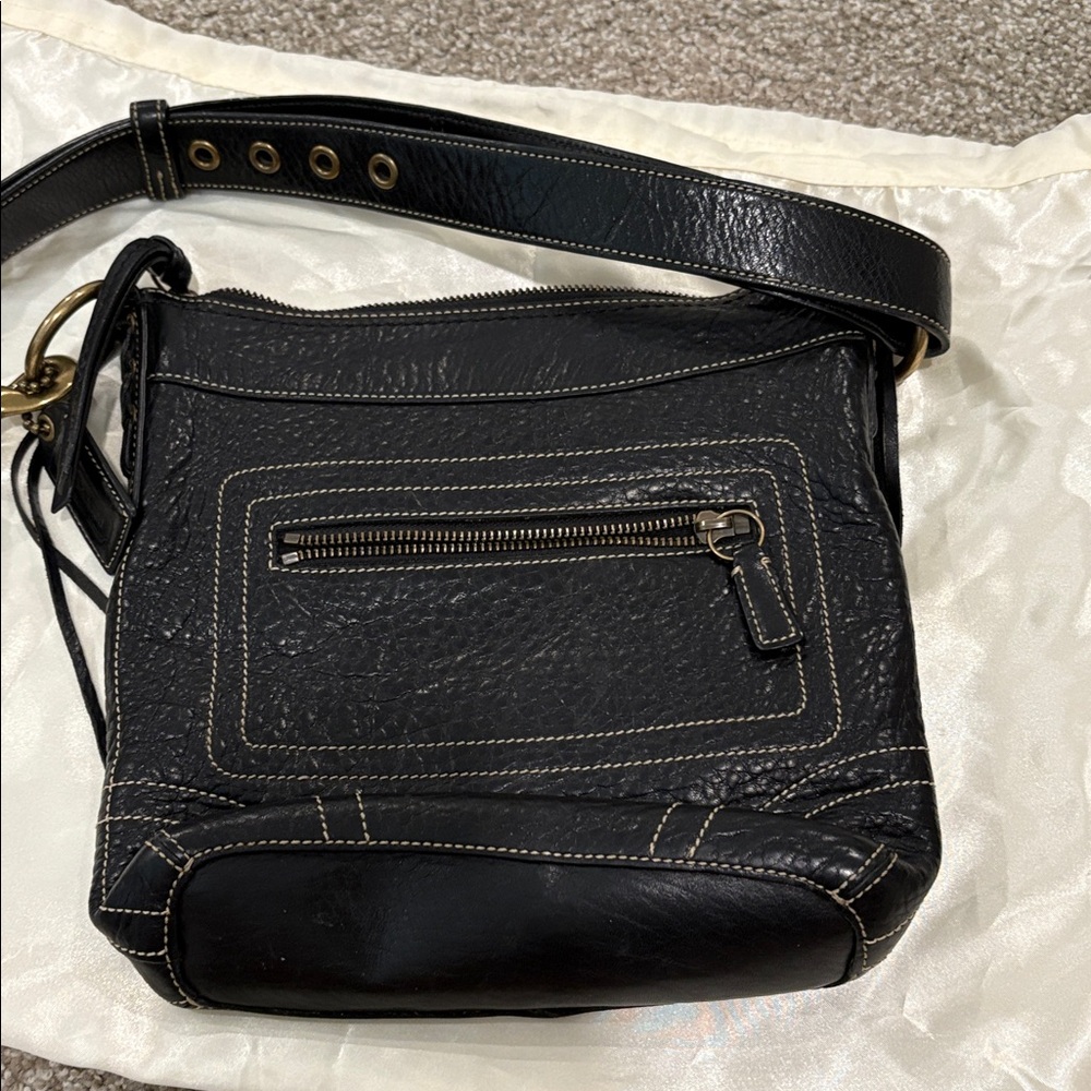 Coach leather crossbody bag